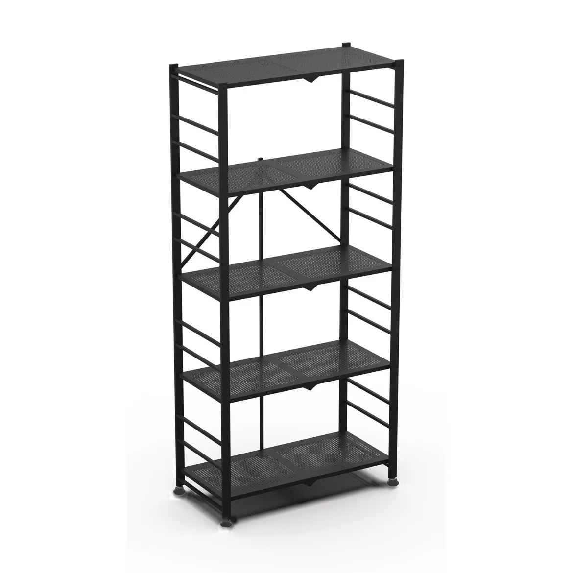 Scaffali Nero 5 Ripiani Peso Supportato 40 kg, - Minori