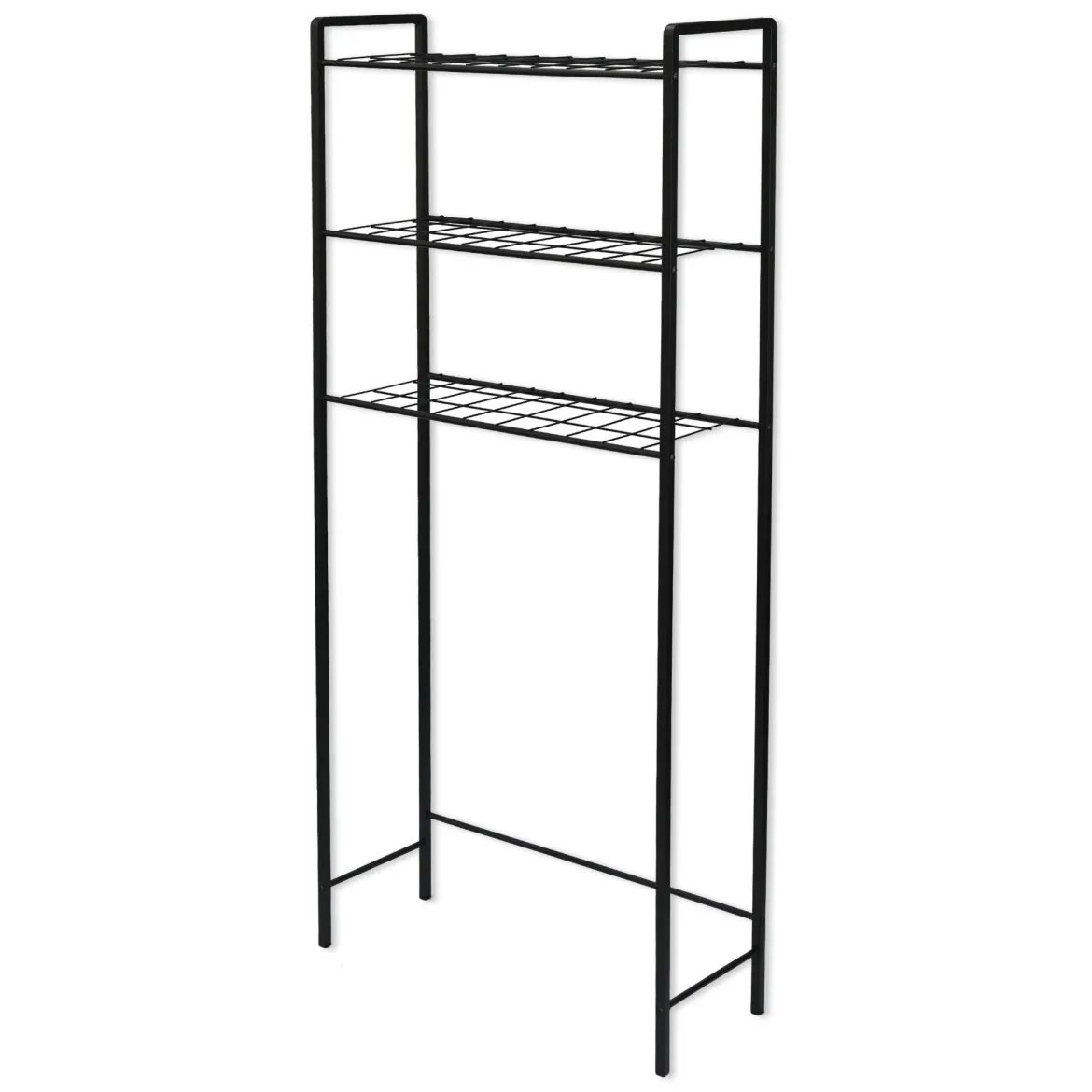 Scaffali Nero 3 Ripiani 52x24x150h cm, - Maniace