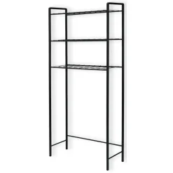Scaffali Nero 3 Ripiani 68x24x150h cm, - Modolo