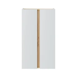 Scarpiera 2 ante bianca e legno 56x102h cm ripiani regolabili - Gotto
