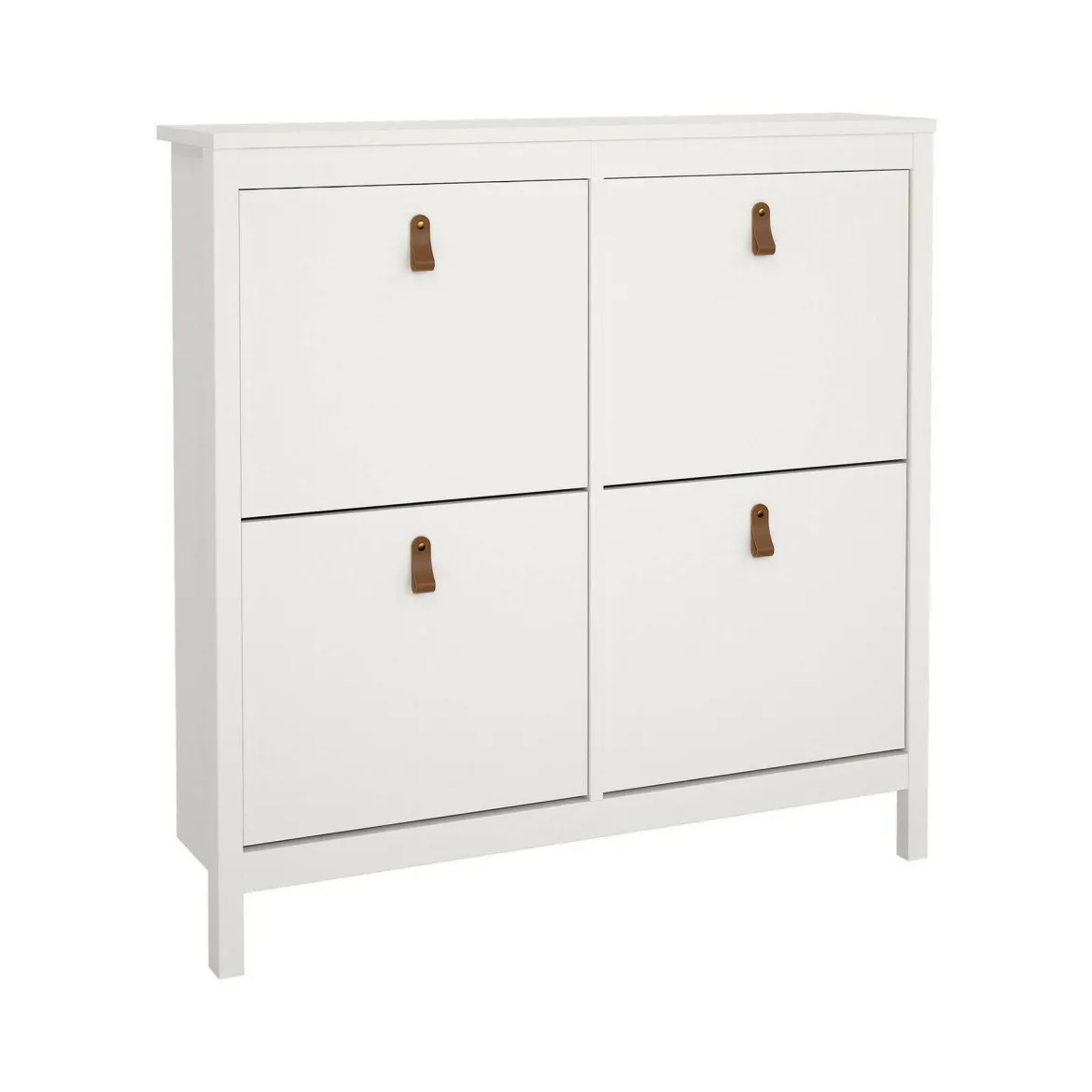 Scarpiera 4 ante bianca 102x102h cm - Actinidia