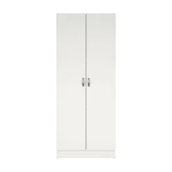 Scarpiera 2 ante bianca 69x170h cm con ripiani regolabili - Erinni