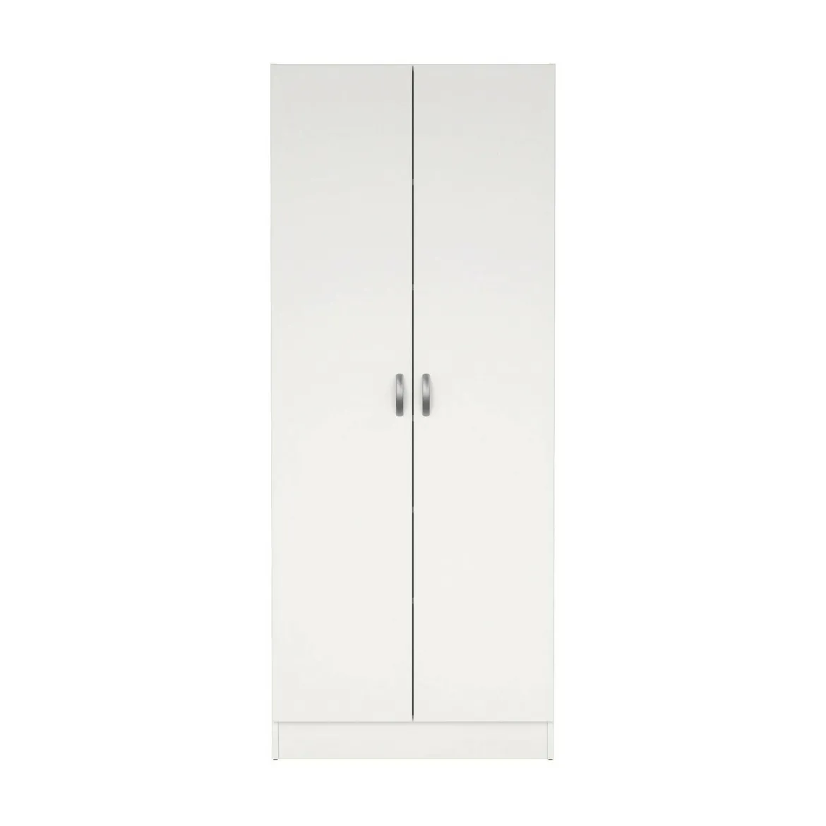 Scarpiera 2 ante bianca 69x170h cm con ripiani regolabili - Erinni