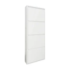Scarpiera 4 ante bianca 50x138h cm in metallo - Axe