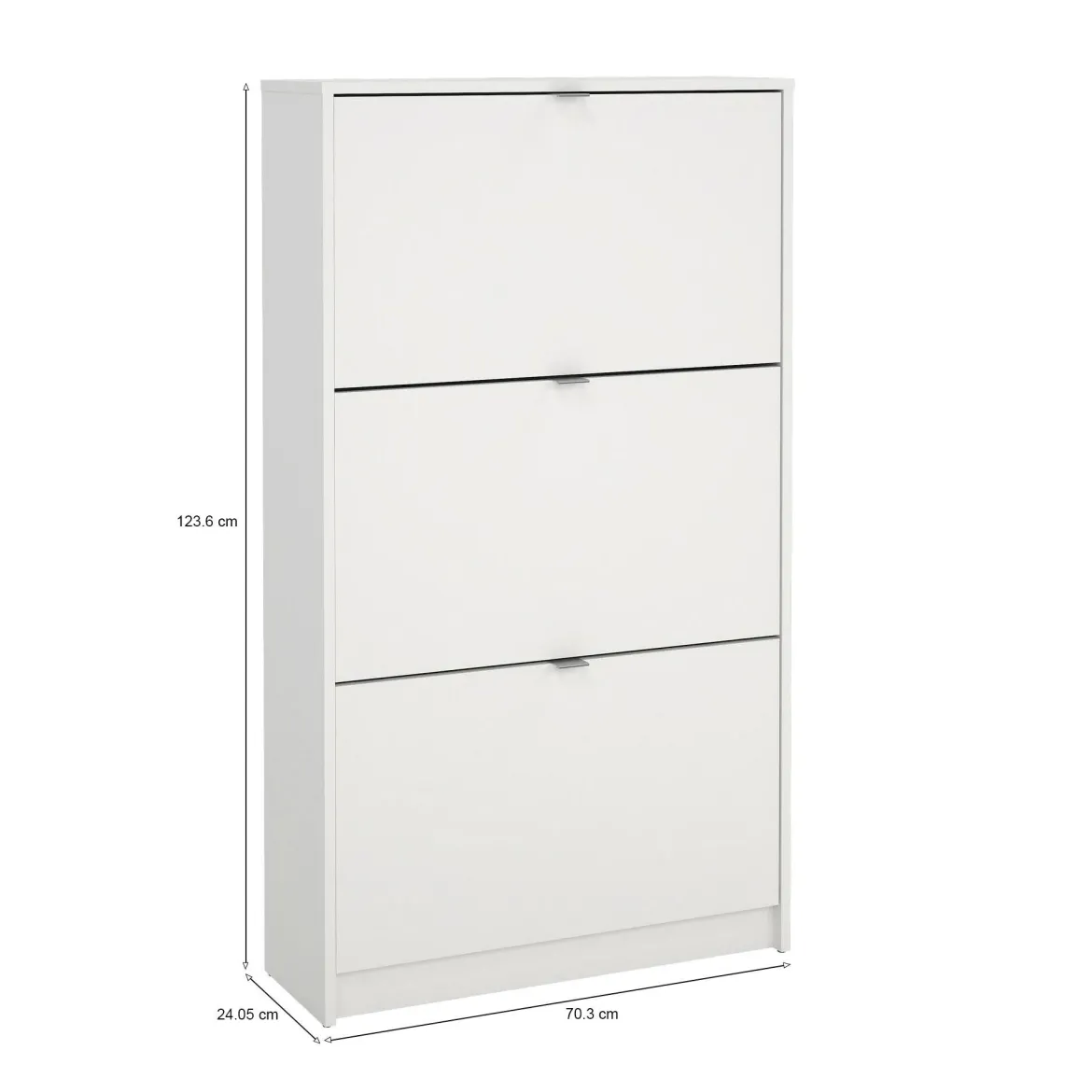 Scarpiera 3 ante bianca 70x123h cm - Irina