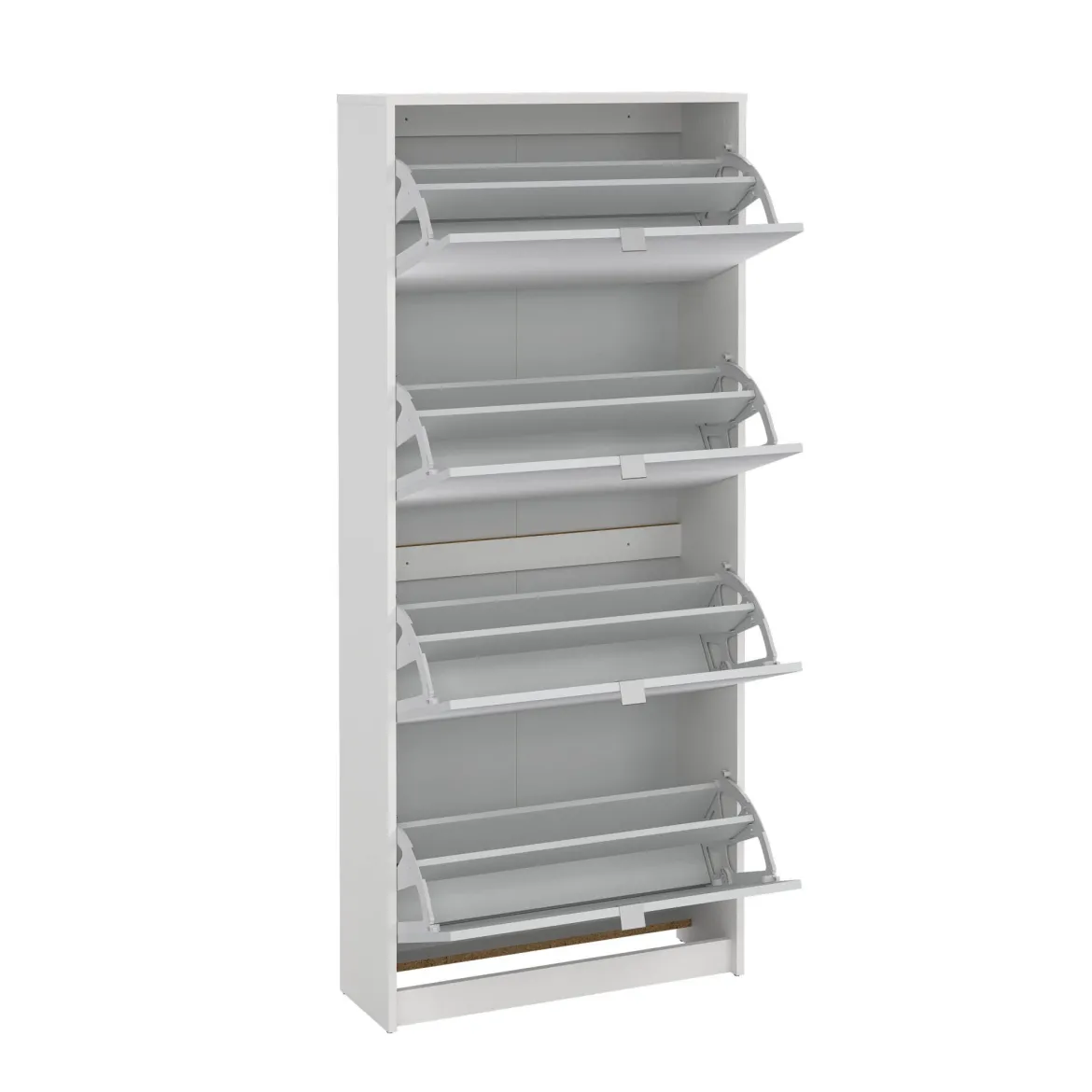 Scarpiera 4 ante bianca 70x162h cm 24 paia - Aepytus