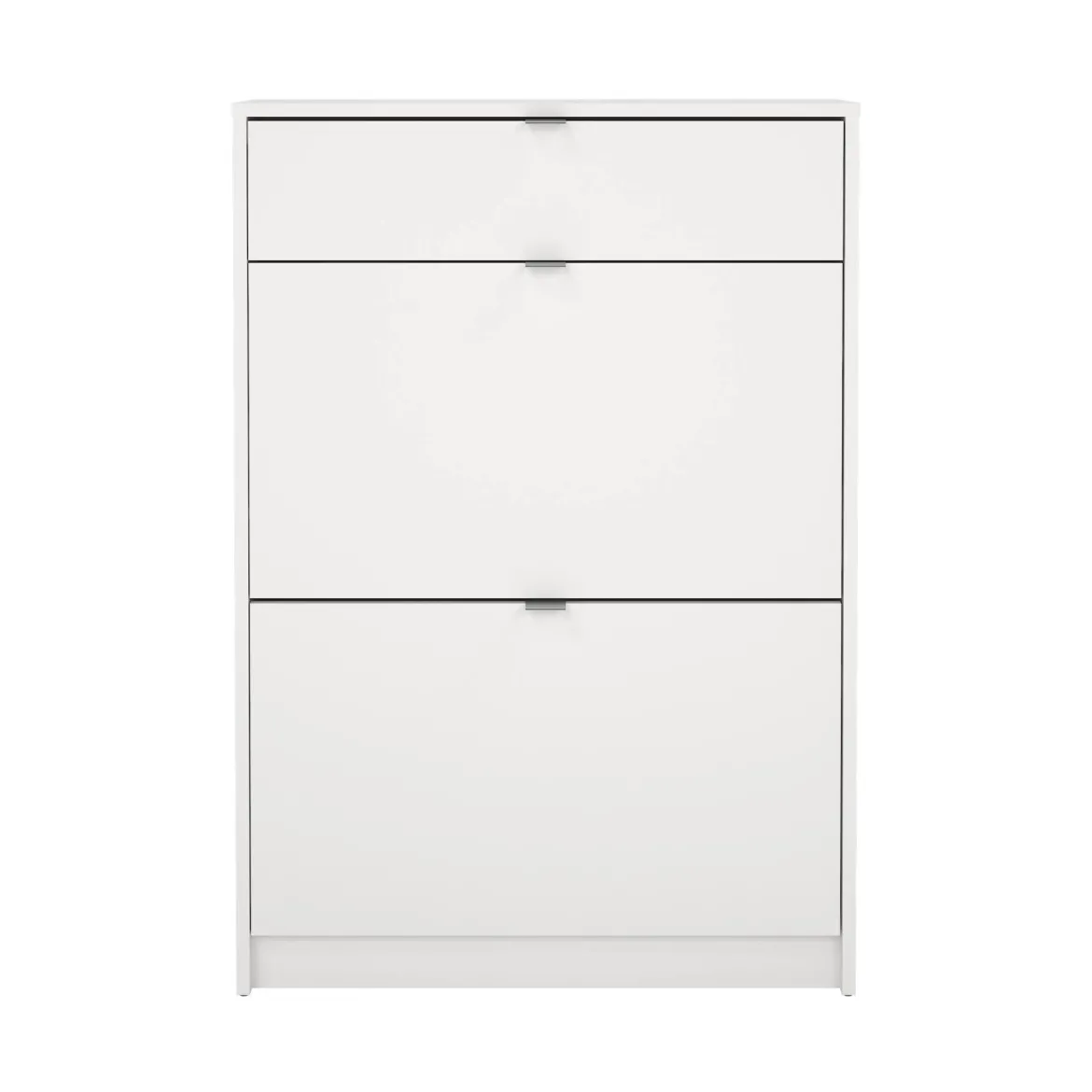 Scarpiera 2 ante e 1 cassetto bianca 70x101h cm - Theophile