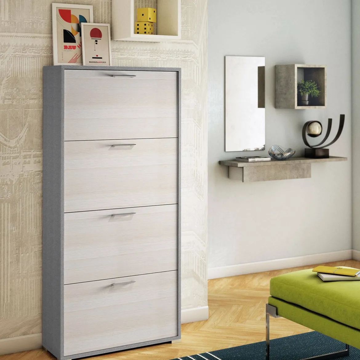 Scarpiera 4 ante larice 67x147h cm - Adeindein