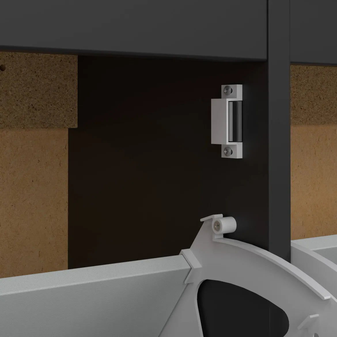 Scarpiera 4 ante nera 102x102h cm - Actinidia