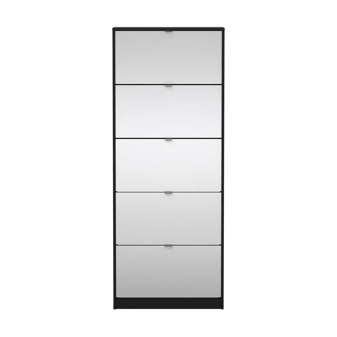 Scarpiera 5 ante nera 71x181h cm - Angiolo