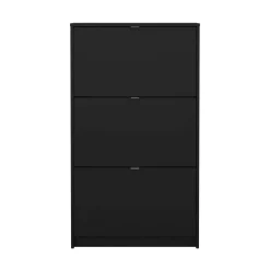 Scarpiera 3 ante nera 70x123h cm - Irina
