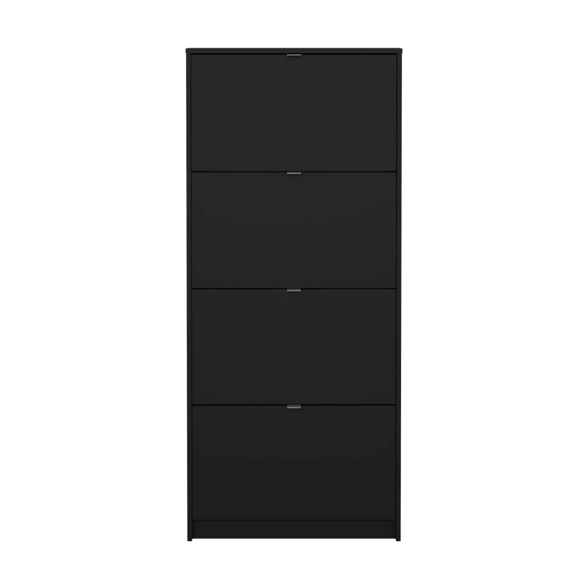 Scarpiera 4 ante nera 70x162h cm 12 paia - Desideria