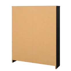 Scarpiera 2 ante nera 70x85h cm - Turchese