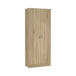 Scarpiera 2 ante quercia 69x170h cm ripiani regolabili - Erinni