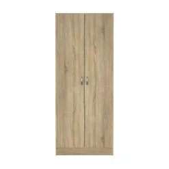 Scarpiera 2 ante quercia 69x170h cm ripiani regolabili - Erinni