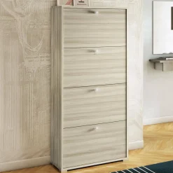Scarpiera 4 ante rovere 67x147h cm - Adeindein