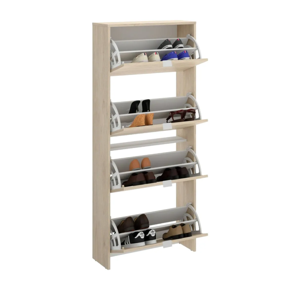 Scarpiera 4 ante rovere 61x149h cm - Arsa