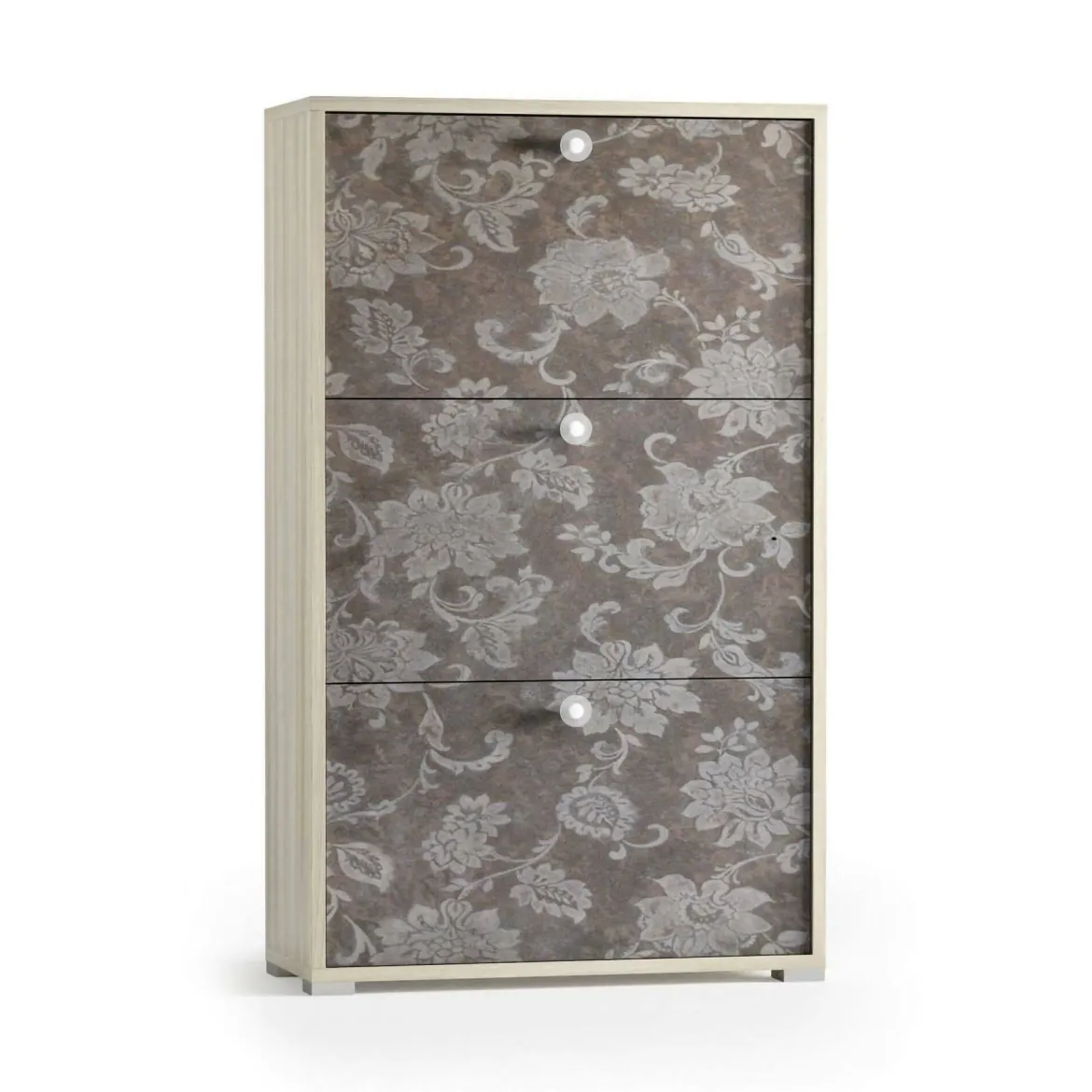 Scarpiera 3 ante rovere 67x112h cm 18 paia - Axinite