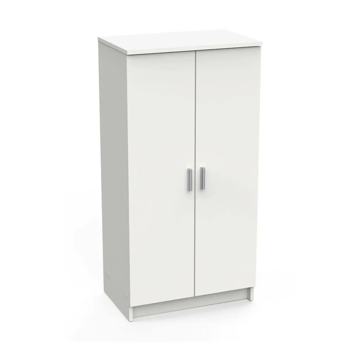 Scarpiera Bianco Opaco Modulabile 12 Ripiani 55x35x108h cm, 4 Ante - Abram