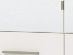 Scarpiera Bianco 8 Ripiani 4 Ante 89.5x37.5x199h cm, con Specchio - Trabia