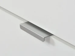 Scarpiera Bianco un Ripiano 4 Ante 58x18x155.5h cm, kit Fissaggio a Muro Incluso - Pesche