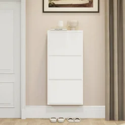 Scarpiera Dpapi, 50x15h103 cm, Bianco