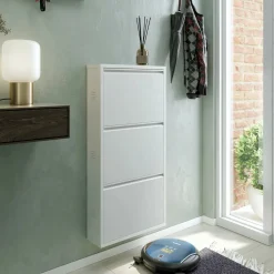 Scarpiera Dpapi, 50x15h103 cm, Bianco