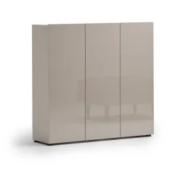 Scarpiera Grigio Tortora 10 Ripiani 24 Paia 120x34x115h cm, 12 Vani - Sotto
