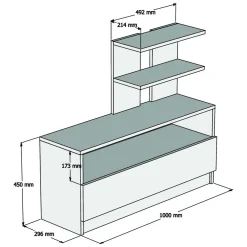 Scarpiera Marrone Noce 4 Ripiani 12 Paia 100x30x85h cm, Un'anta - Sinni