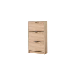 Scarpiera Marrone Rovere 6 Ripiani 6 Vani 67x28x119h cm, 3 Ante - Varna