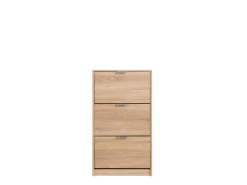 Scarpiera Marrone Rovere 6 Ripiani 6 Vani 67x28x119h cm, 3 Ante - Varna