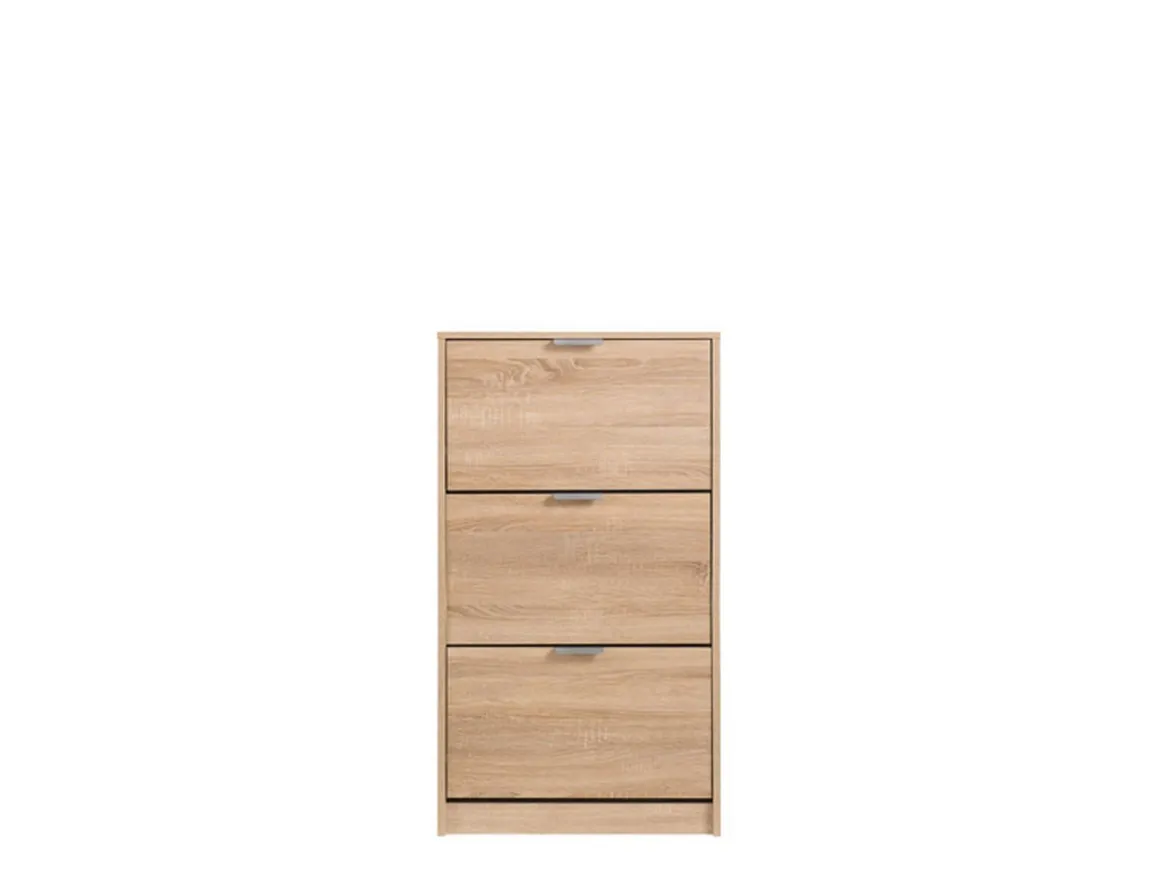 Scarpiera Marrone Rovere 6 Ripiani 6 Vani 67x28x119h cm, 3 Ante - Varna