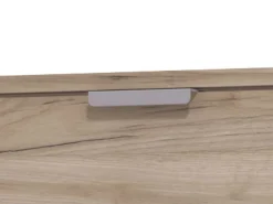 Scarpiera Marrone Rovere Scuro un Ripiano 5 Ante 58x18x191.5h cm, kit Fissaggio a Muro Incluso - Capriolo