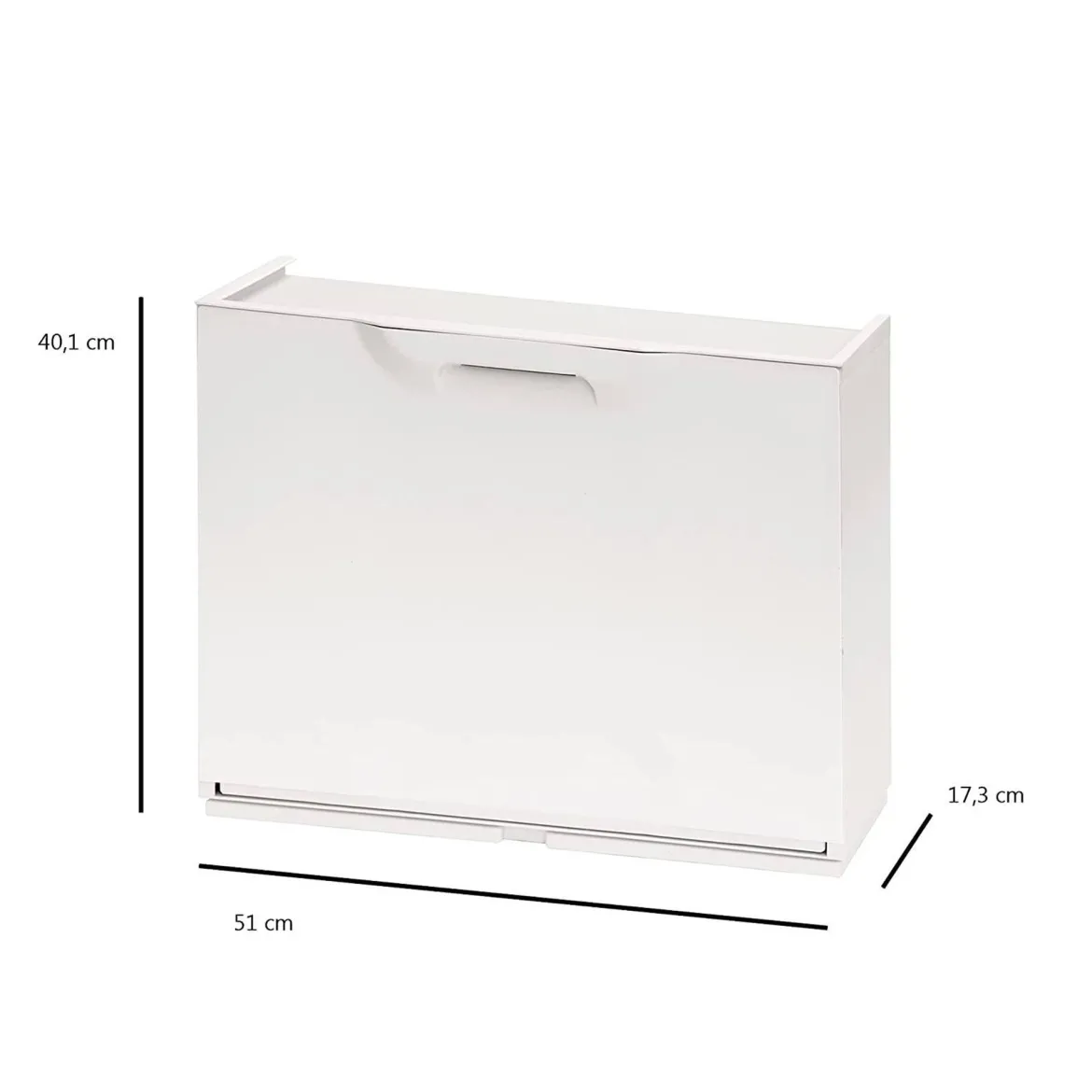 Scarpiera 6 paia bianca 51x40h cm - Avon