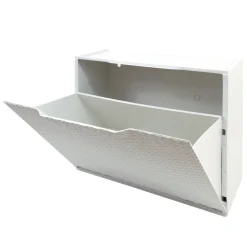 Scarpiera 6 paia bianca 51x40h cm in plastica - Aseo