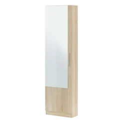 Scarpiera 16 paia rovere 50x180h cm con specchio - Euro