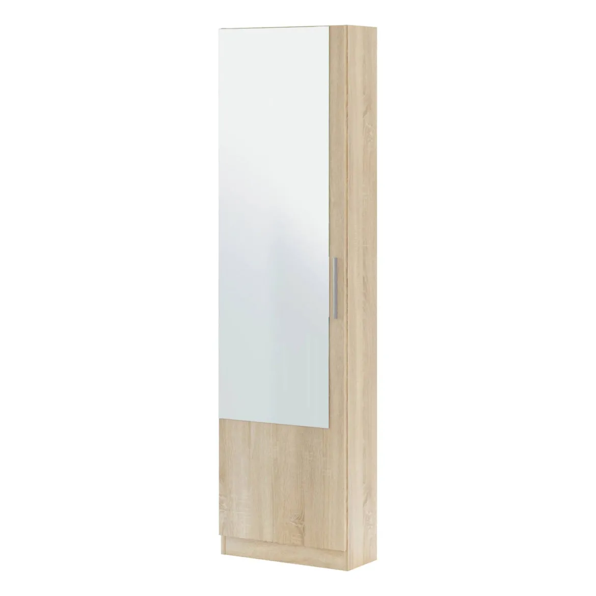Scarpiera 16 paia rovere 50x180h cm con specchio - Euro