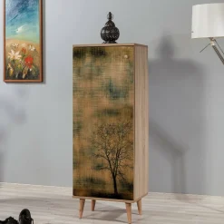 Scarpiera quercia e gialla 50x135h cm - Dacrydium
