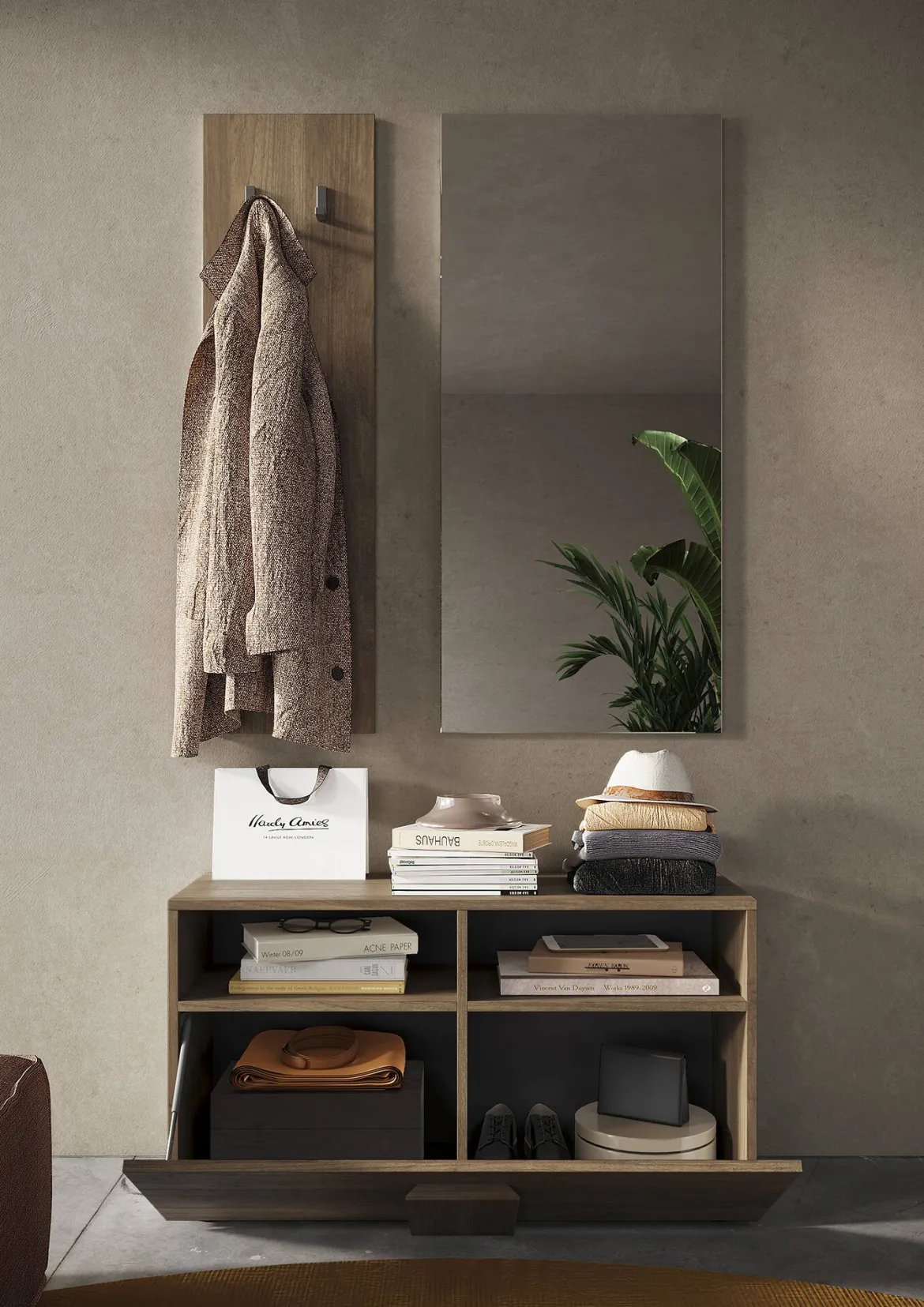 Scarpiera rovere 91x57h cm - Indang