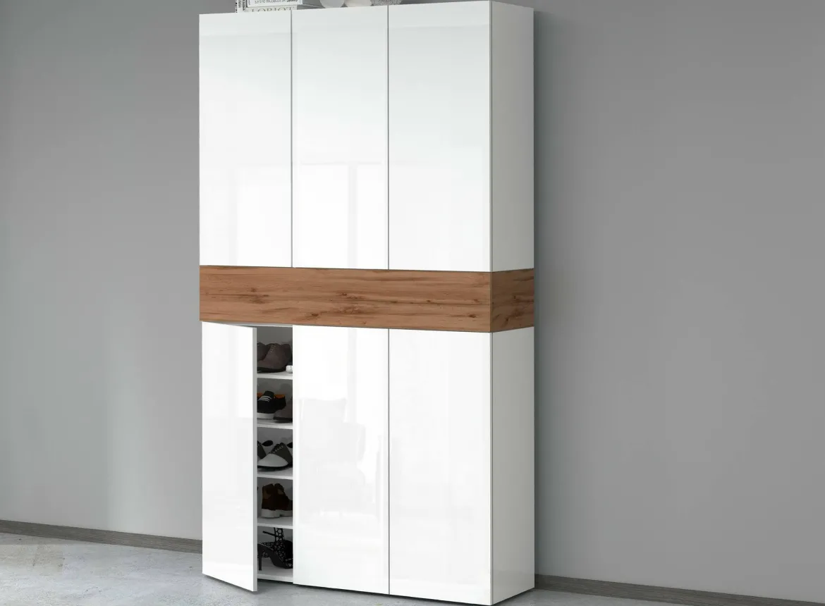 Scarpiera XL 7 ante rovere 114x200h cm - Charoite