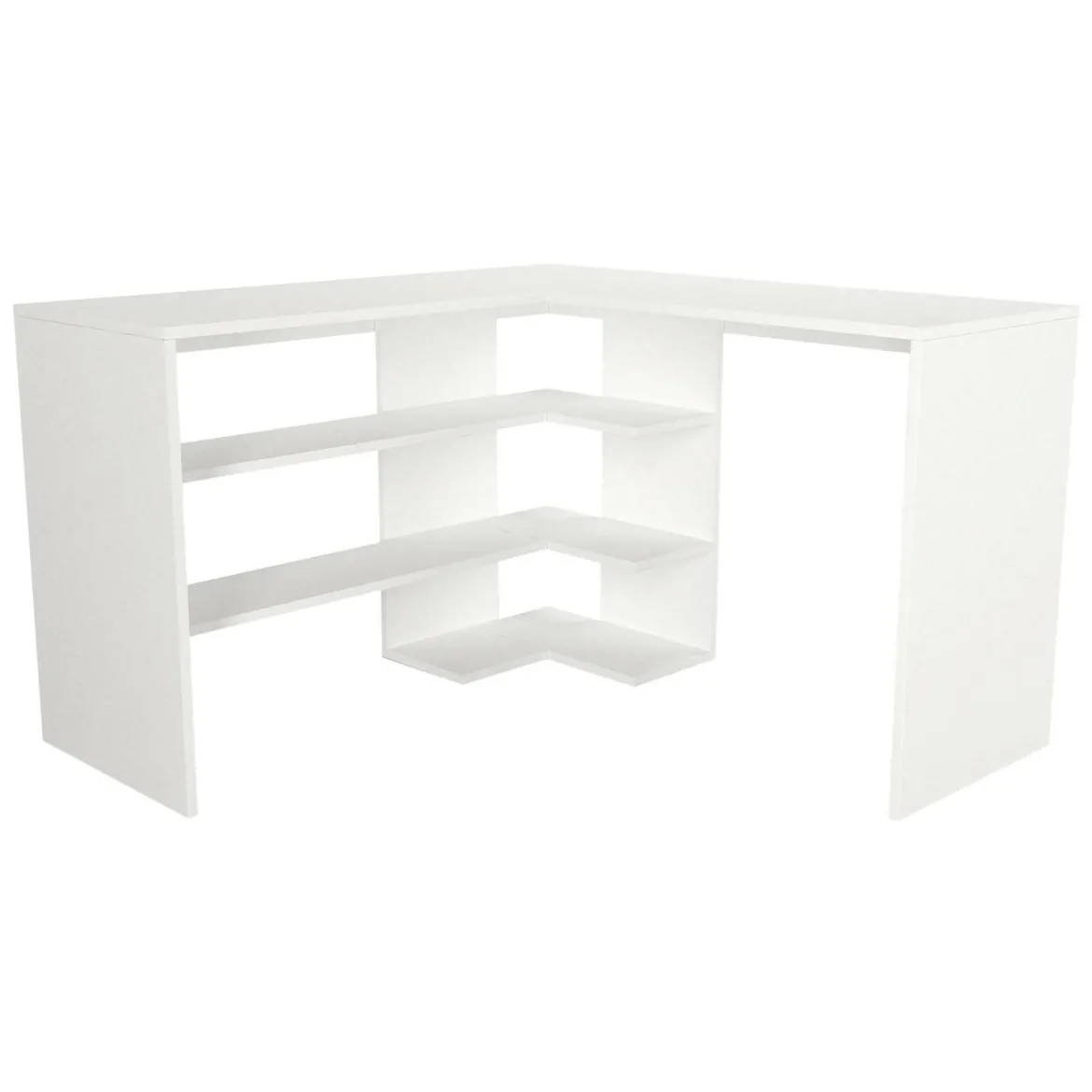 Scrivania angolare bianca 120x120cm - Emiliana