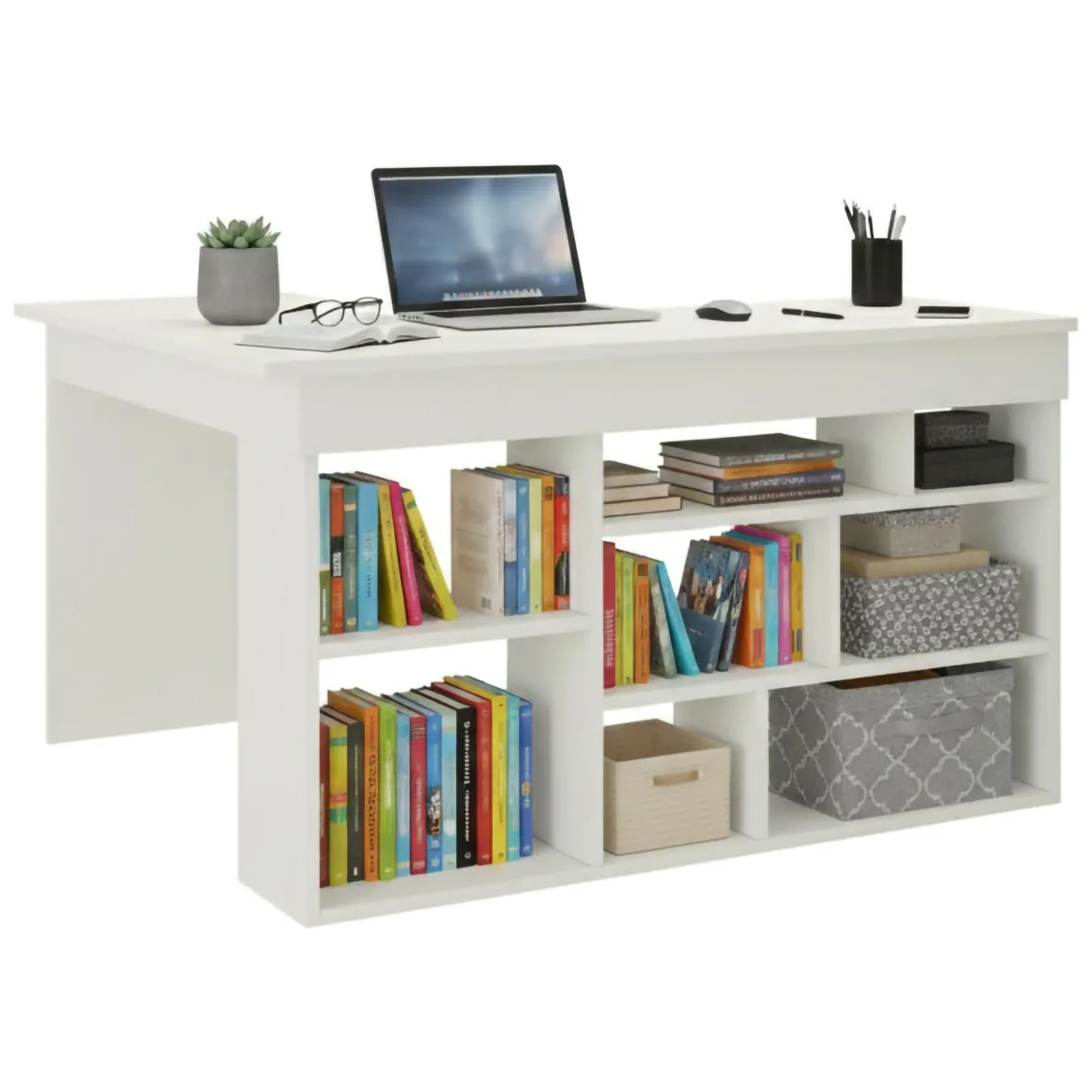 Scrivania angolare bianca 130x130cm - Alik
