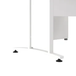Scrivania angolare bianca 159x150cm con 3 cassetti - Estong