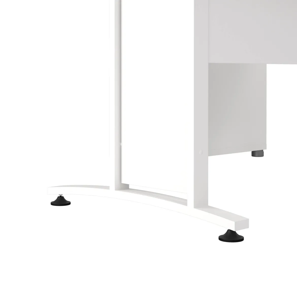 Scrivania angolare bianca 159x150cm con 3 cassetti - Estong