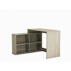 Scrivania angolare rovere e bianca 111x100cm - Kyarr