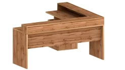Scrivania angolare rovere 180x93cm con porta pc - Auletta