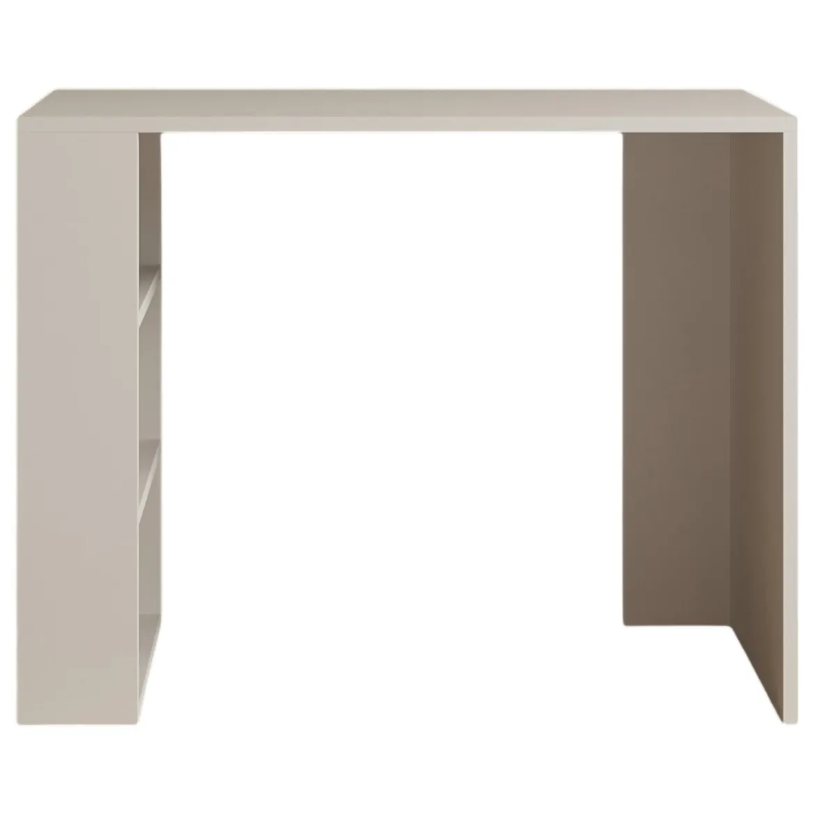 Scrivania Beige 3 Ripiani 3 Vani 90x50x70h cm, con Libreria - Torrile
