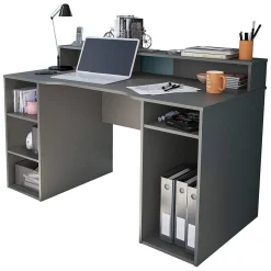 Scrivania lineare antracite 136x67cm - Arcane