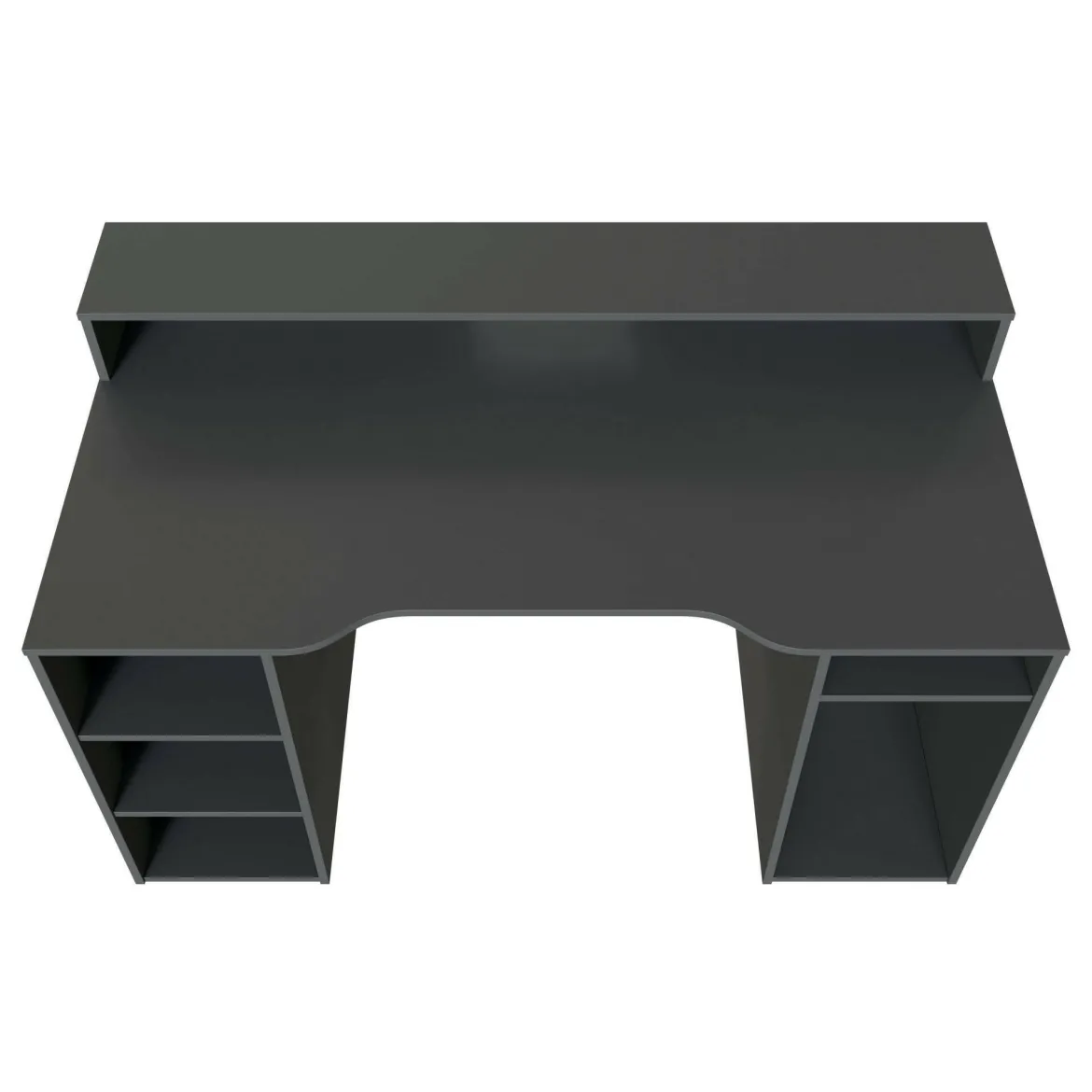 Scrivania lineare antracite 136x67cm - Arcane