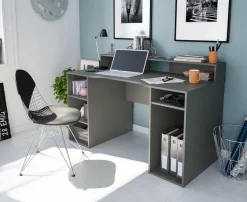 Scrivania lineare antracite 136x67cm - Arcane